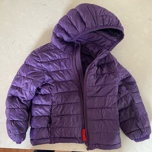 Primary 3T purple puffer coat
